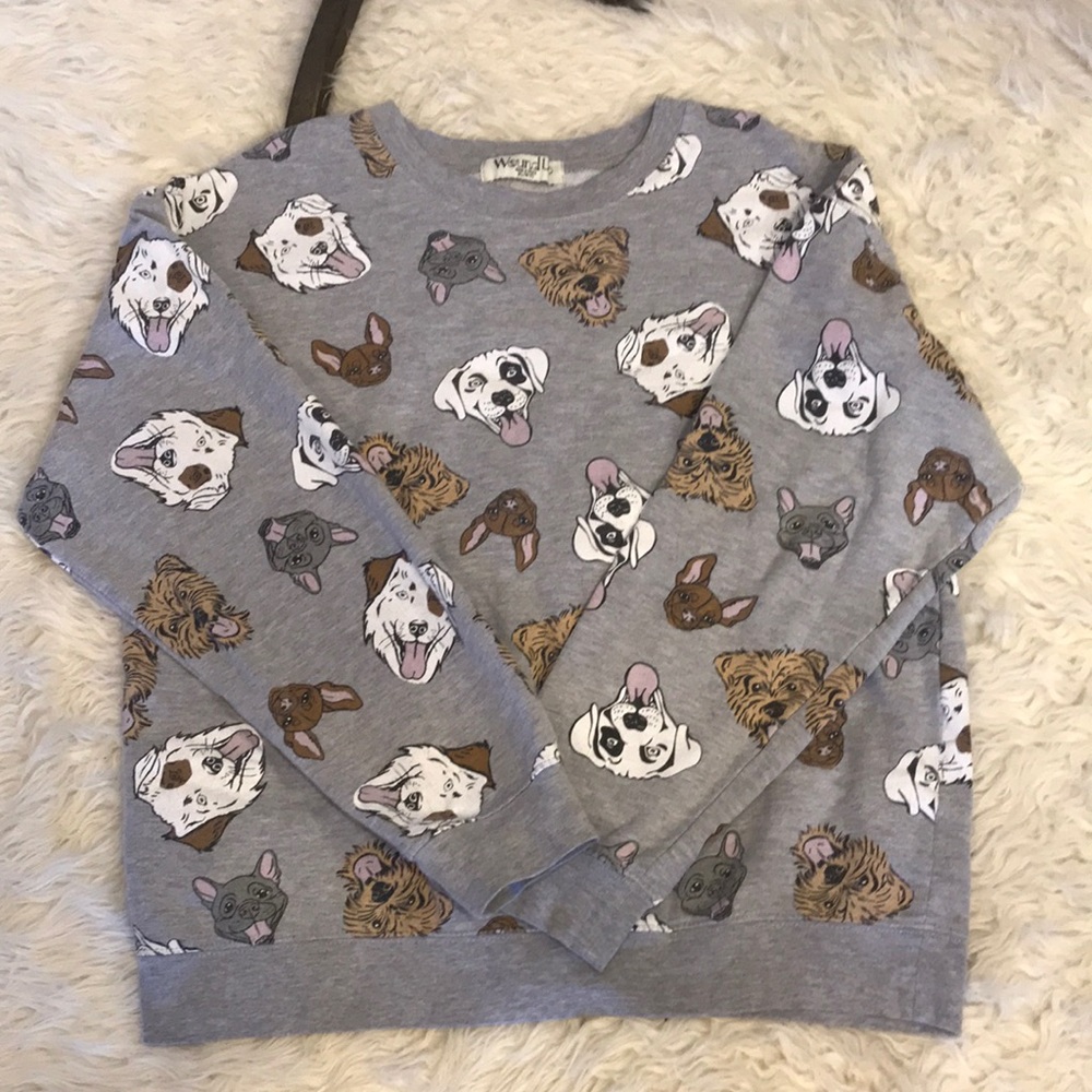 XL used animal print sweater